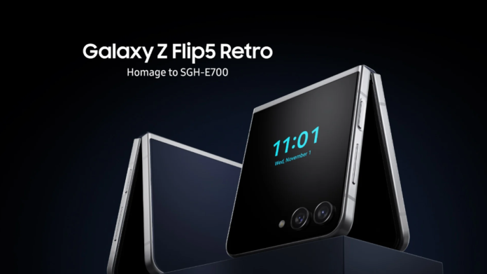 Samsung's Galaxy Z Flip5 Retro Tributes The Iconic SGH-E700 Flip Phone - Ravzgadget